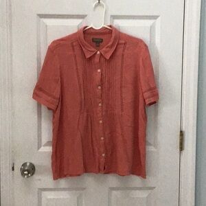 Style&Co short sleeve gauze top. Size L